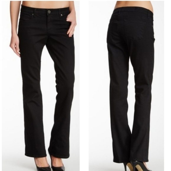 Kut From the Kloth Farrah Baby Bootcut Black Jean - Picture 2 of 8